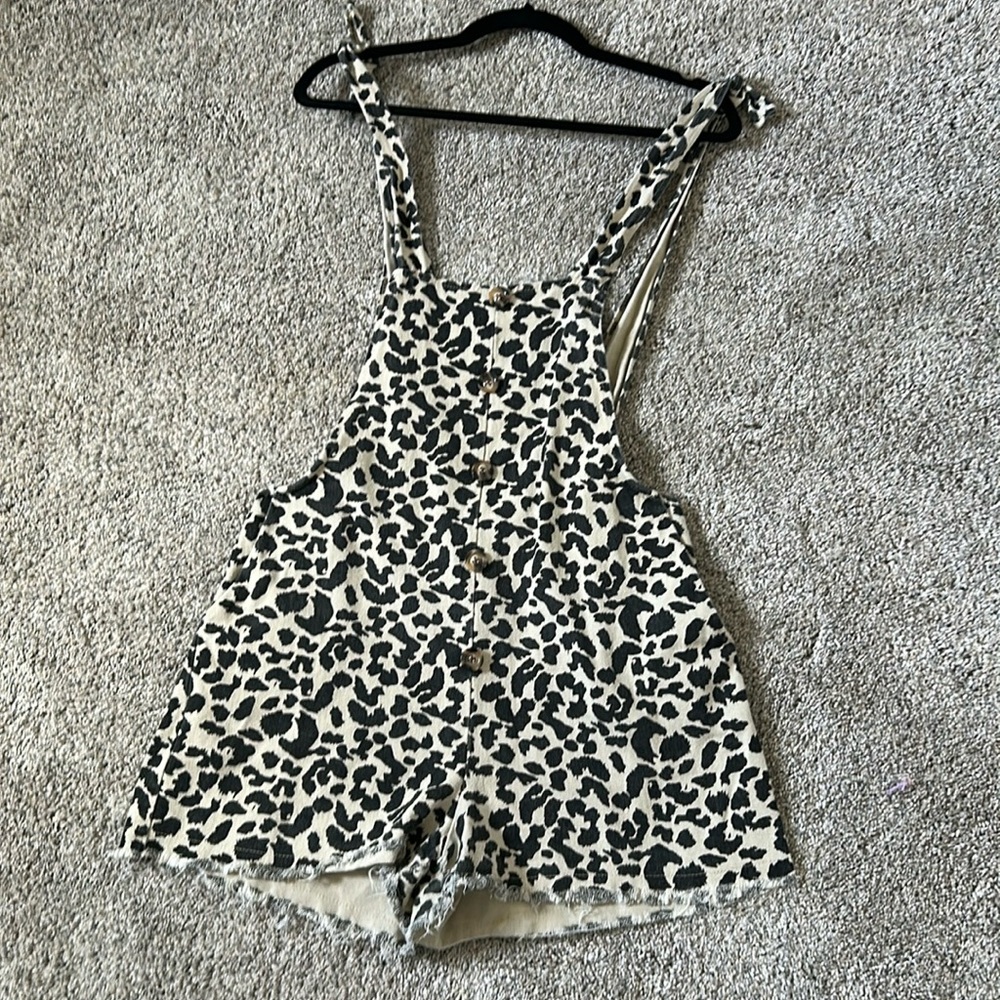 Leopard Overalls - Medium